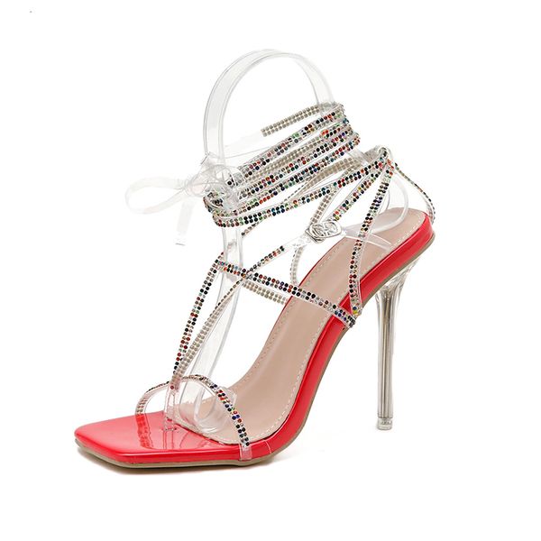 2021 new fashion rhinestone clear crystal heel women summer ankle cross strap ladies square toe thong sandals wedding shoe ynm8, Black
2021 new fashion rhinestone clear crystal heel women summer ankle cross strap ladies square toe thong sandals wedding shoe ynm8, Black