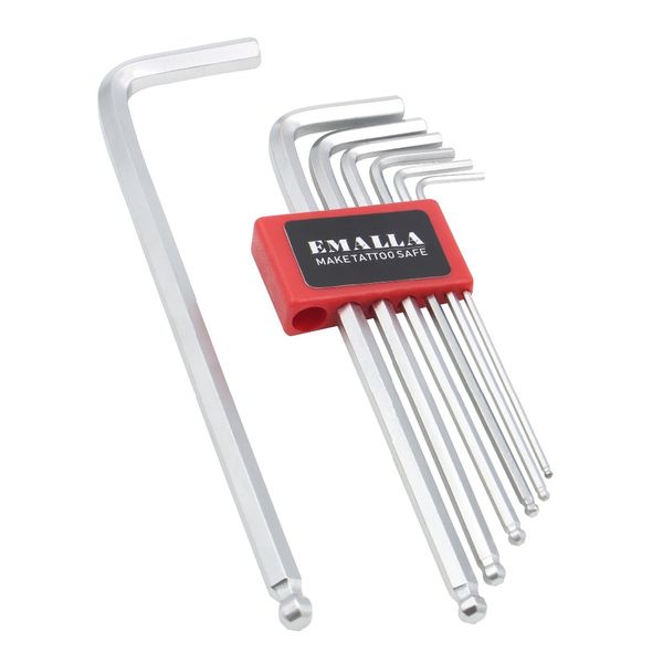 1 set(7pcs) wrench kit allen key wrench tools set matte chrome ball end spanner set screwdriver set tool kit tattoo accessories
1 set(7pcs) wrench kit allen key wrench tools set matte chrome ball end spanner set screwdriver set tool kit tattoo accessories