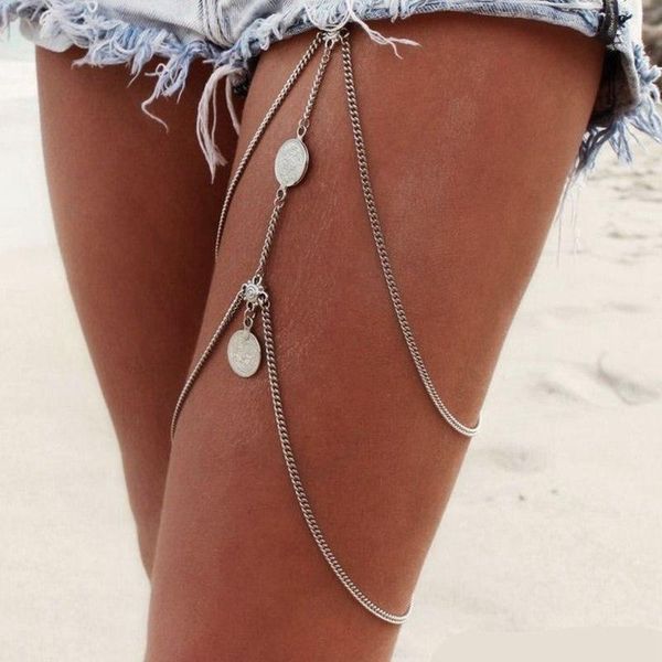 new fashiopn stretchy 2 tier layer leg chain vintage antique silver coin thigh chain bohemia bikini beach harness jewelry, Red;blue
new fashiopn stretchy 2 tier layer leg chain vintage antique silver coin thigh chain bohemia bikini beach harness jewelry, Red;blue