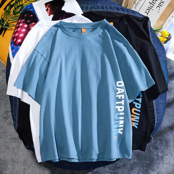 ins men's short sleeve spring and summer fashion printed round neck cotton large loose t-shirt, White;black
ins men's short sleeve spring and summer fashion printed round neck cotton large loose t-shirt, White;black