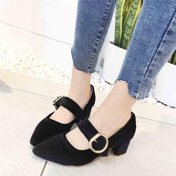 dress shoes vogue women pumps nice buckle casual pointed toe high heel female shallow lady sapato feminino, Black
dress shoes vogue women pumps nice buckle casual pointed toe high heel female shallow lady sapato feminino, Black