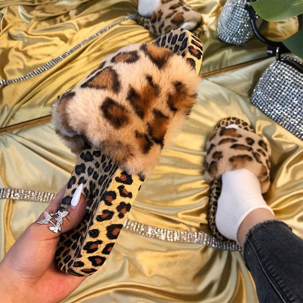 fashion leopard women's slippers faux fur ladies flats shoes woman furry warm plush casual footwear peep toe home slippers, Black
fashion leopard women's slippers faux fur ladies flats shoes woman furry warm plush casual footwear peep toe home slippers, Black