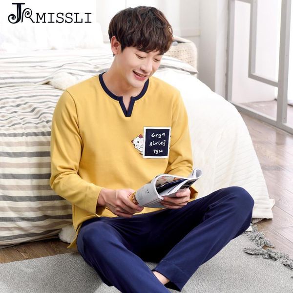 men's sleepwear jrmissli spring autumn pajamas sets cotton v-neck pyjamas men lounge pajama plus size l-3xl u2121, Black;brown
men's sleepwear jrmissli spring autumn pajamas sets cotton v-neck pyjamas men lounge pajama plus size l-3xl u2121, Black;brown