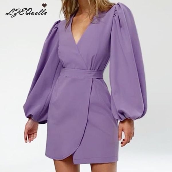 lzequella women spring v neck party day mini dress office lady lantern sleeve high waist dresses clothes female nz2738, Black;gray
lzequella women spring v neck party day mini dress office lady lantern sleeve high waist dresses clothes female nz2738, Black;gray