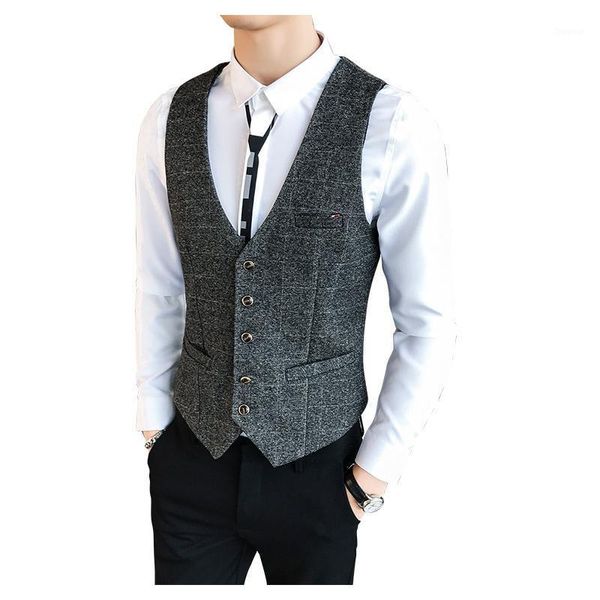 men's vests suit vest fashion simple v-neck single-breasted jacket hair stylist waiter professional decoration slim, Black;white
men's vests suit vest fashion simple v-neck single-breasted jacket hair stylist waiter professional decoration slim, Black;white