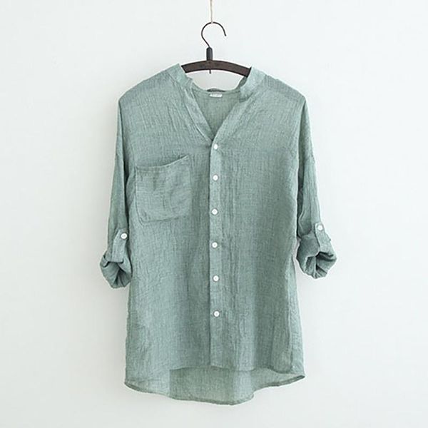 blouse women and blouse autumn elegant long sleeve solid v-neck work wear shirts plus size 2xl female, White 
blouse women and blouse autumn elegant long sleeve solid v-neck work wear shirts plus size 2xl female, White