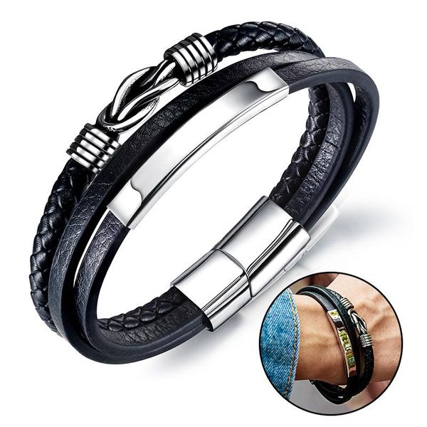link, chain men's pu leather bracelet black woven classic style hand band fashion jewelry gift jrdh889
link, chain men's pu leather bracelet black woven classic style hand band fashion jewelry gift jrdh889