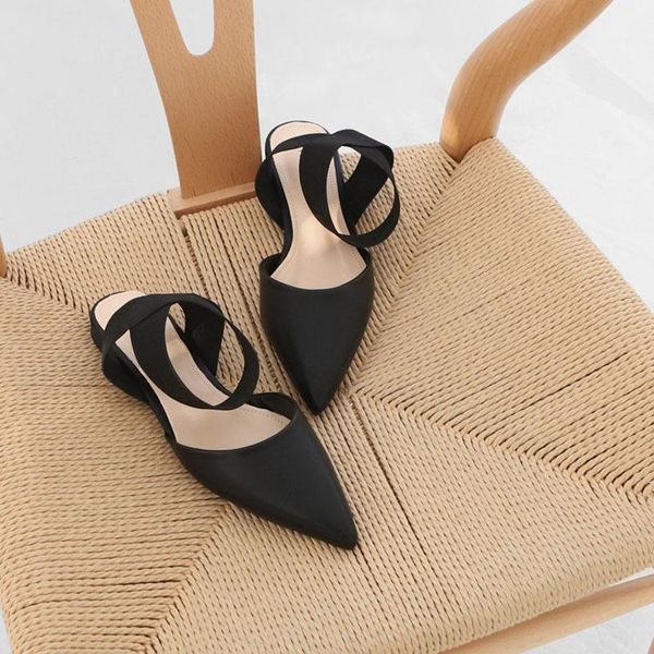 sandals female flat bottom 2021 toe cross strap elastic band fairy wind wild point summer women's, Black
sandals female flat bottom 2021 toe cross strap elastic band fairy wind wild point summer women's, Black