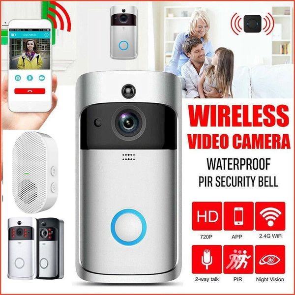 doorbells smart video doorbell camera 720p visual call intercom door bell infrared night vision remote record home security monitoring
doorbells smart video doorbell camera 720p visual call intercom door bell infrared night vision remote record home security monitoring