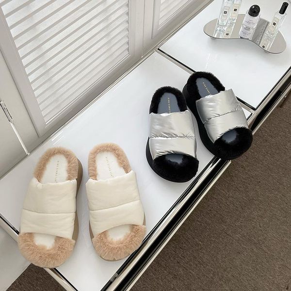 slippers shoes woman 2021 flat luxury slides low pantofle fur flip flops platform designer plush soft pu rubber hoof heels f, Black
slippers shoes woman 2021 flat luxury slides low pantofle fur flip flops platform designer plush soft pu rubber hoof heels f, Black