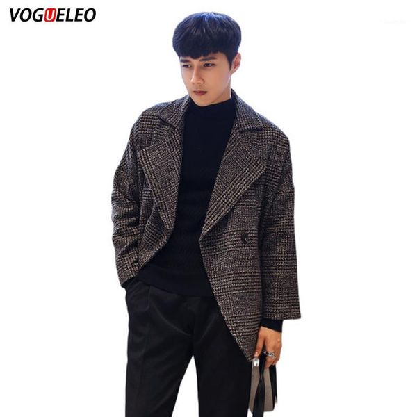 vogueleo 2019 new style fashion casual trench autumn turn-down collar plaid single breasted slim polyester youth multiple-color1, Tan;black 
vogueleo 2019 new style fashion casual trench autumn turn-down collar plaid single breasted slim polyester youth multiple-color1, Tan;black