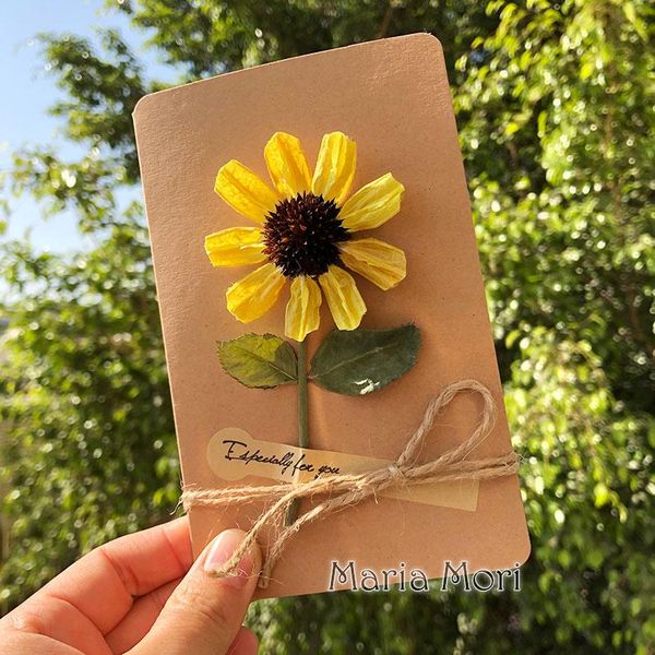 greeting cards card-sunflower sunflower art dried flower birthday graduation card blessing gift
greeting cards card-sunflower sunflower art dried flower birthday graduation card blessing gift