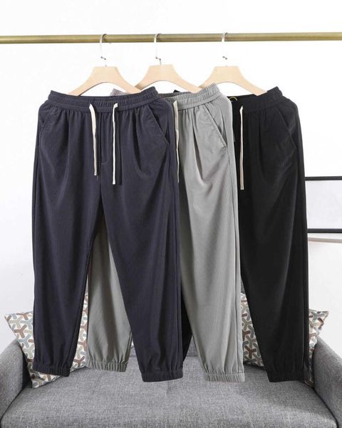 men's pants 2021 trousers summer ice silk casual leggings fashion street guard jogging high quality, Black
men's pants 2021 trousers summer ice silk casual leggings fashion street guard jogging high quality, Black