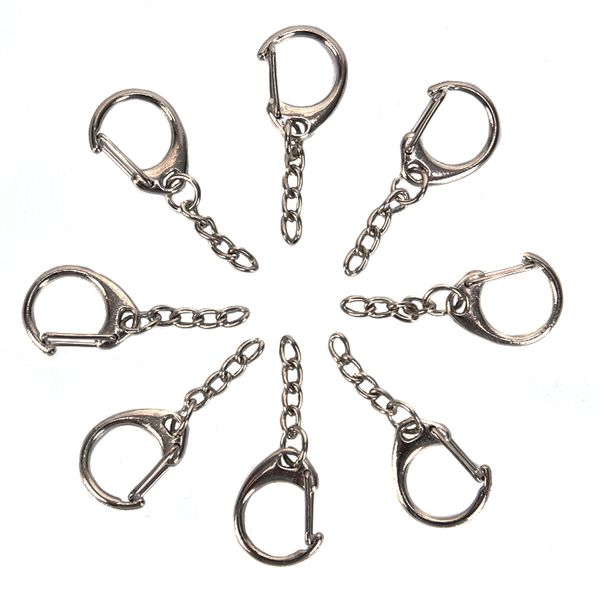 50pcs split ring short chain key rings polished silver keychain diy metal swivel clasp hooks keyring jewelry making parts
50pcs split ring short chain key rings polished silver keychain diy metal swivel clasp hooks keyring jewelry making parts