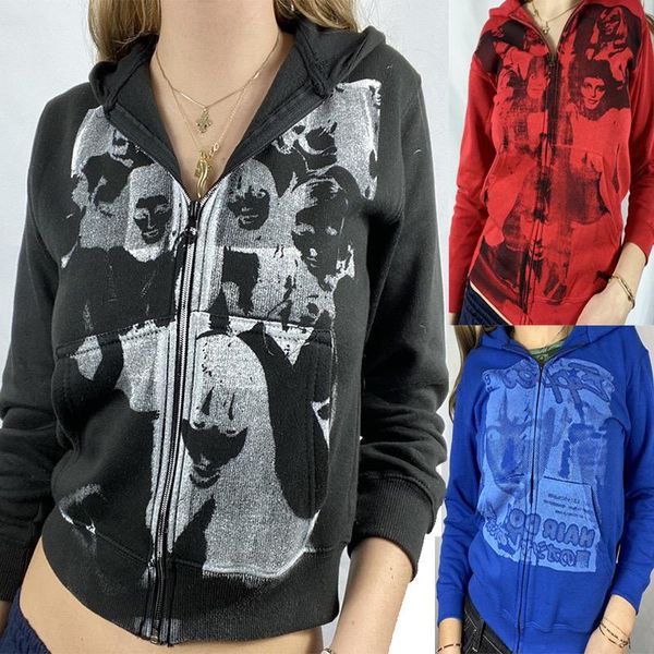 women's jackets 2021 autumn ladies casual jacket fashion head print hooded all-match sweater cropped woman clothing wp16, Black;brown
women's jackets 2021 autumn ladies casual jacket fashion head print hooded all-match sweater cropped woman clothing wp16, Black;brown