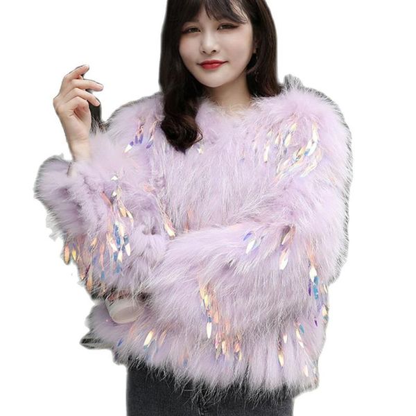 women's fur & faux 100% real raccoon woven jacket natural female warmth young animal casual winter, Black
women's fur & faux 100% real raccoon woven jacket natural female warmth young animal casual winter, Black