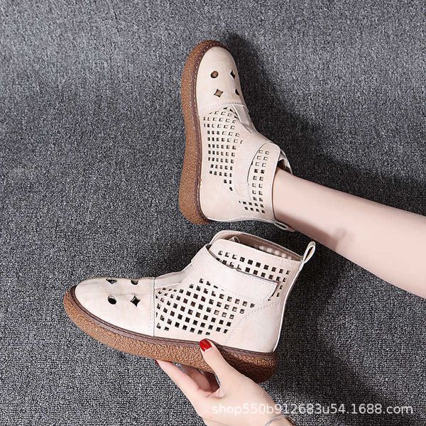 2021 spring and autumn high sandals women's big head hole shoes slope heel thick soled hollow cool boots mesh, Black
2021 spring and autumn high sandals women's big head hole shoes slope heel thick soled hollow cool boots mesh, Black