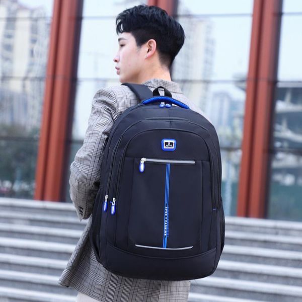 large capacity backpack for men lapblack nylon waterproof school bag for boys teenage back pack
large capacity backpack for men lapblack nylon waterproof school bag for boys teenage back pack