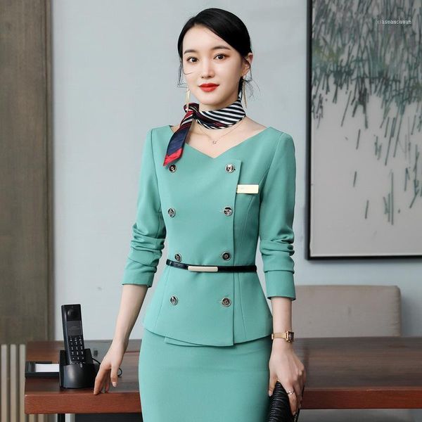 two piece dress autumn and winter work clothes women's suit skirt two-piece temperament ladies jacket slim professional wear female1, White
two piece dress autumn and winter work clothes women's suit skirt two-piece temperament ladies jacket slim professional wear female1, White