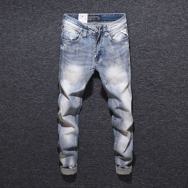 2021 new fashion streetwear light blue slim fit italian vintage men elastic denim pants designer hip hop jeans homme u3w9
2021 new fashion streetwear light blue slim fit italian vintage men elastic denim pants designer hip hop jeans homme u3w9