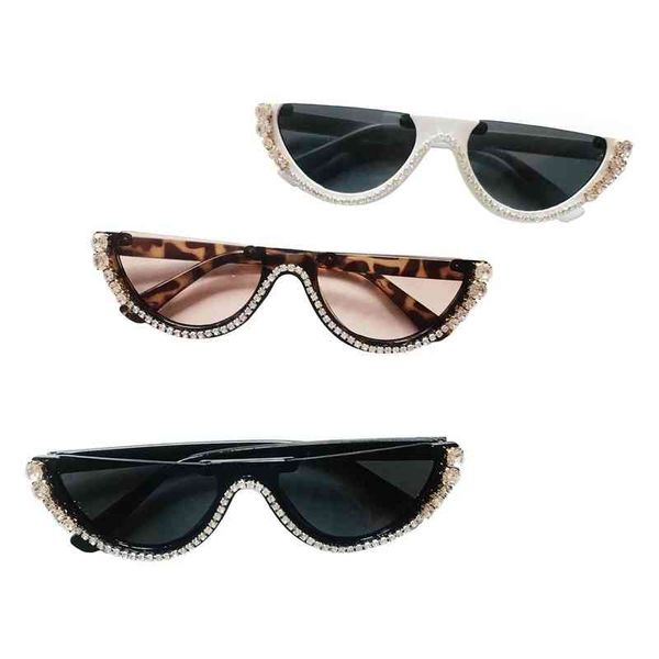 new personalized hand rhintone sunglass trend half frame sunglass women's cat's eye diamond sunglass14x8, White;black
new personalized hand rhintone sunglass trend half frame sunglass women's cat's eye diamond sunglass14x8, White;black