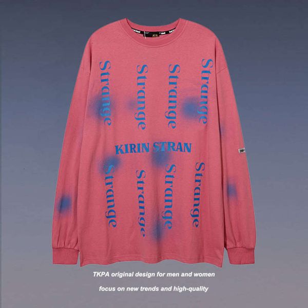 tkpa2021 new high street tie dyed letter printed thin sweater oversize casual fashion long sleeve t-shirt men, Black
tkpa2021 new high street tie dyed letter printed thin sweater oversize casual fashion long sleeve t-shirt men, Black