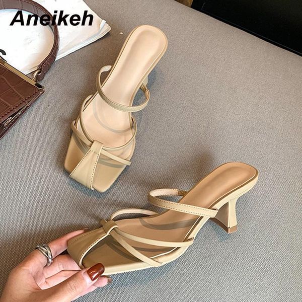 slippers aneikeh 2021 women shoes summer squared toe thin heels solid shallow outsides slides blue size 35-39 fashion, Black
slippers aneikeh 2021 women shoes summer squared toe thin heels solid shallow outsides slides blue size 35-39 fashion, Black