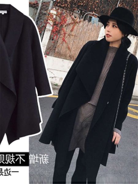 fashion length, cloaks, and windbreaker, autumn women's winter middle 2021, fashionable, small temperament, woolen coat luxury, Tan;black
fashion length, cloaks, and windbreaker, autumn women's winter middle 2021, fashionable, small temperament, woolen coat luxury, Tan;black