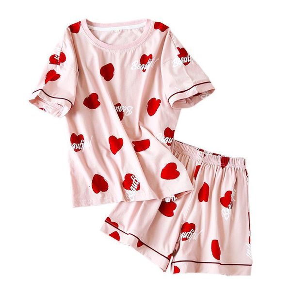 new summer cute short sleepwear women pyjamas 100% cotton korea sweet shorts pajama sets women homewear ladies nightwear, Black;red
new summer cute short sleepwear women pyjamas 100% cotton korea sweet shorts pajama sets women homewear ladies nightwear, Black;red