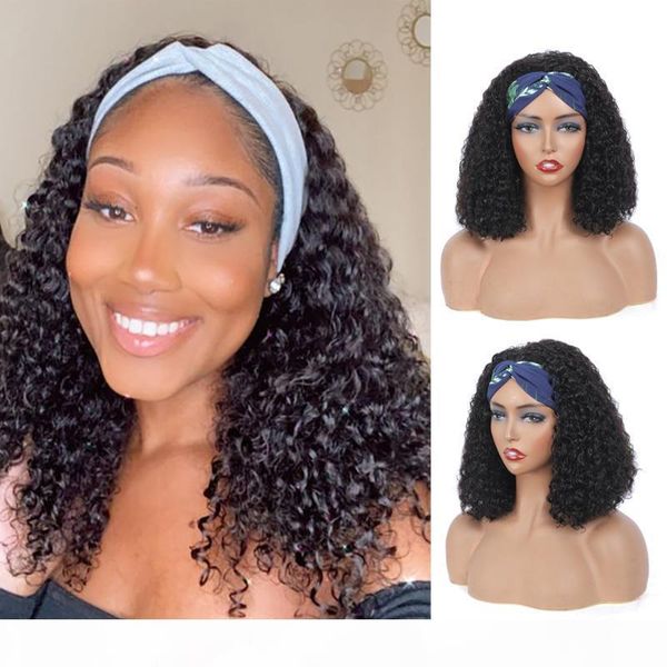 100% human hair grip headband scarf wig water wave human hair wig no plucking wigs for women no glue sew in, Black;brown
100% human hair grip headband scarf wig water wave human hair wig no plucking wigs for women no glue sew in, Black;brown