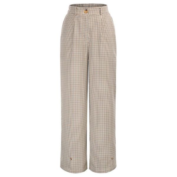 women's leggings women vintage long wide-leg design pants high waist plaided trousers casual spring autumn female, Black
women's leggings women vintage long wide-leg design pants high waist plaided trousers casual spring autumn female, Black