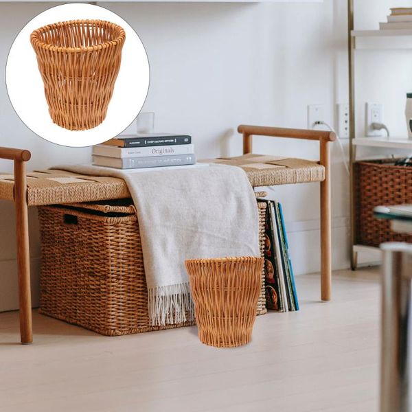 waste bins 1pc toilet wicker weaving garbage can storage basket multi-purpose woven
waste bins 1pc toilet wicker weaving garbage can storage basket multi-purpose woven