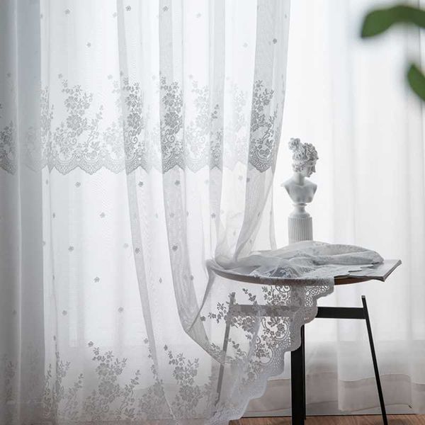 white embroidered soft tulle curtains for bedroom to decorate windows lace sheer voile for living room blinds custom size drapes
white embroidered soft tulle curtains for bedroom to decorate windows lace sheer voile for living room blinds custom size drapes