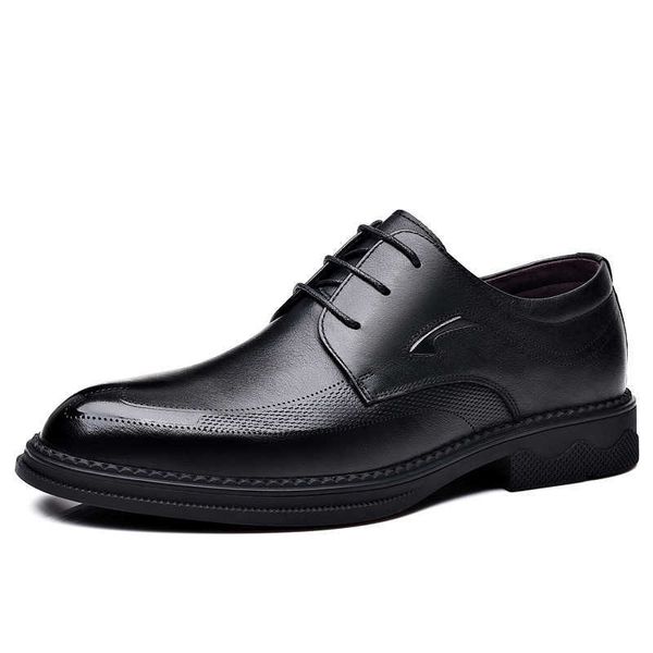 new business dress lace up single leather casual men's shoes, Black
new business dress lace up single leather casual men's shoes, Black
