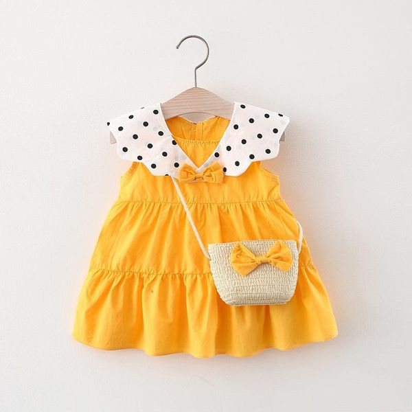 girl's dresses baby girl princess cute infant polka dot collar ruffles vestidos sweet kids sleeveless bow party costumes, Red;yellow
girl's dresses baby girl princess cute infant polka dot collar ruffles vestidos sweet kids sleeveless bow party costumes, Red;yellow