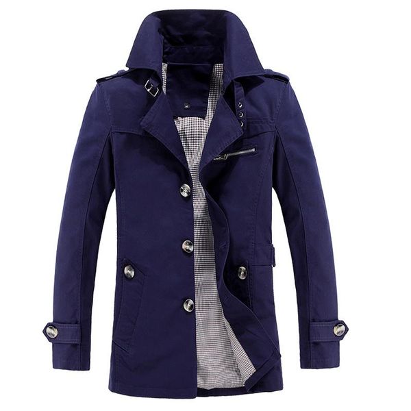 men's trench coats spring style windbreaker short cotton casual middle-aged jacket and autumn coat, Tan;black
men's trench coats spring style windbreaker short cotton casual middle-aged jacket and autumn coat, Tan;black