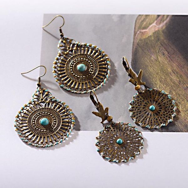 dangle & chandelier vintage bohemian ethnic style earrings copper alloy round pendant mesh hollow pattern cotton silk winding 2021, Silver
dangle & chandelier vintage bohemian ethnic style earrings copper alloy round pendant mesh hollow pattern cotton silk winding 2021, Silver