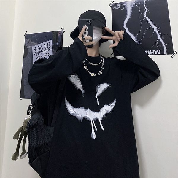 2021 new black hip hop devil t shirt cool oversized harajuku autumn spring tees long sleeve high street japan funny t-shirt femme 2hbe
2021 new black hip hop devil t shirt cool oversized harajuku autumn spring tees long sleeve high street japan funny t-shirt femme 2hbe