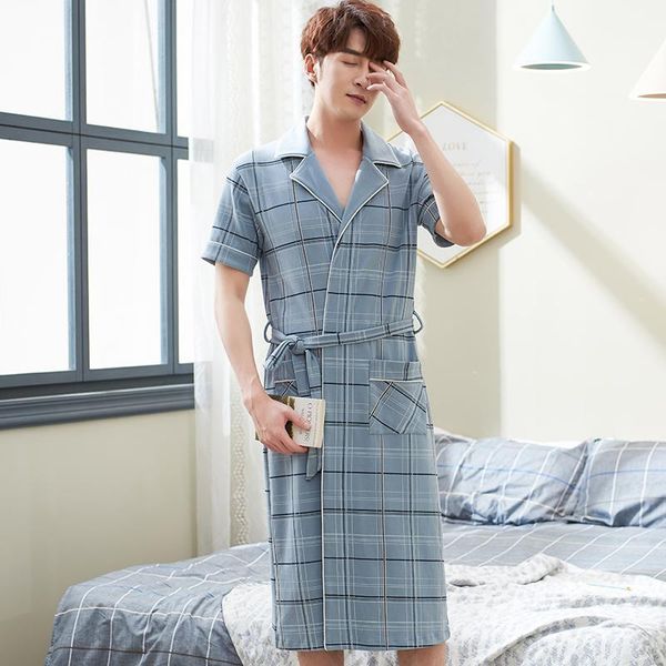 100% cotton men robe short sleeve sleepwear nightgown loose plus size l-3xl mens plaid bathrobe youth men's, Black;brown
100% cotton men robe short sleeve sleepwear nightgown loose plus size l-3xl mens plaid bathrobe youth men's, Black;brown
