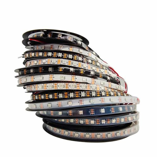 strips dc5v ws2812b individually addressable luces led strip light smart rgb use in christmas party 1-5m 30/60/144led/m black/white pcb
strips dc5v ws2812b individually addressable luces led strip light smart rgb use in christmas party 1-5m 30/60/144led/m black/white pcb