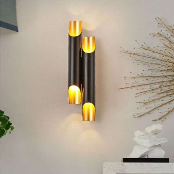 wall lamp modern aluminum tube aisle led industrial creative staircase porch light black white background
wall lamp modern aluminum tube aisle led industrial creative staircase porch light black white background