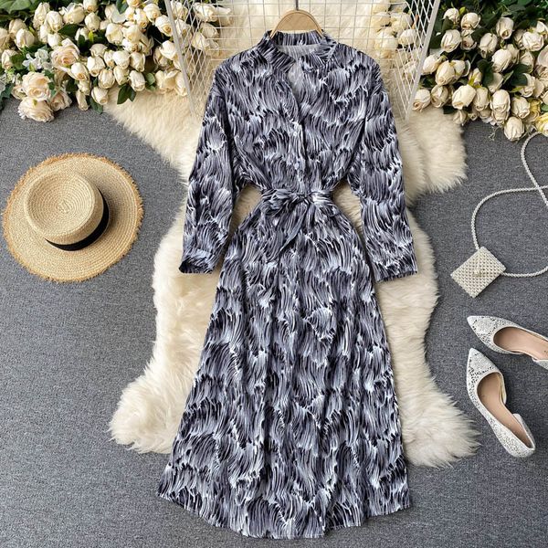 2021 new women print long sleeve office ladies bandage casual button shirt ijj8, Black;gray
2021 new women print long sleeve office ladies bandage casual button shirt ijj8, Black;gray