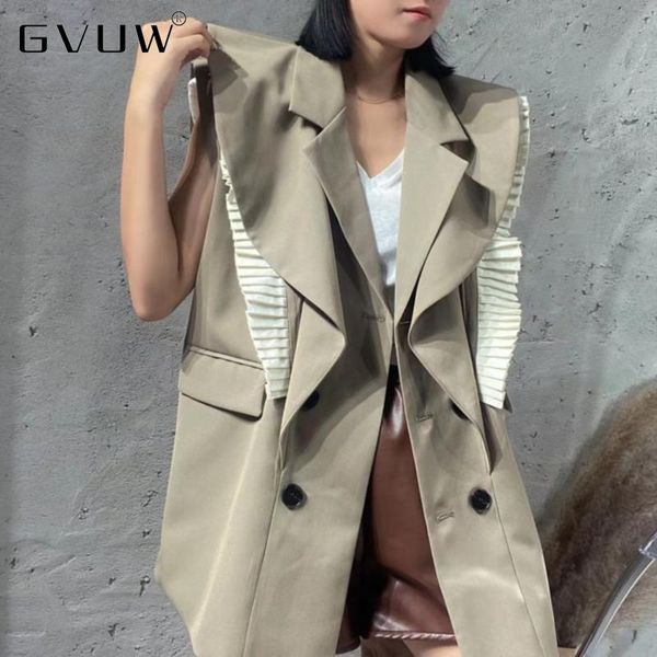 women's vests gvuw 2021 autumn fashion design sense waistcoat sleeveless suit coat edge vest gilet hiver femme kb005, Black;white
women's vests gvuw 2021 autumn fashion design sense waistcoat sleeveless suit coat edge vest gilet hiver femme kb005, Black;white