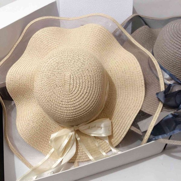 new beach holiday big eaves wave edge straw hat female usa letter bow ribbon romantic mesh sun hat, Black;white
new beach holiday big eaves wave edge straw hat female usa letter bow ribbon romantic mesh sun hat, Black;white