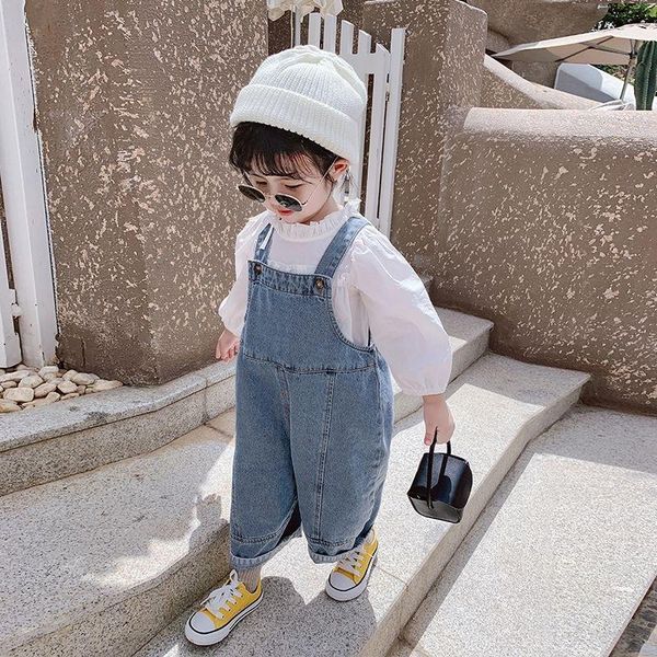 jumpsuits girls' casual pants children's clothes spring kids baby fashion denim overalls, Blue
jumpsuits girls' casual pants children's clothes spring kids baby fashion denim overalls, Blue