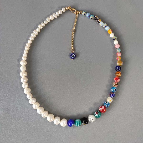 women's fashion irregular design neck jewelry handmade natural pearl beaded necklace 2020 summer bohemian choker gift for friend, Silver
women's fashion irregular design neck jewelry handmade natural pearl beaded necklace 2020 summer bohemian choker gift for friend, Silver