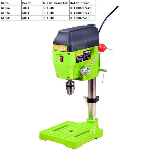 professiona electric drills 480w 580w 680w mini drilling machine 5166a 5169a 5166e drill press bench small grinder driller work 220v
professiona electric drills 480w 580w 680w mini drilling machine 5166a 5169a 5166e drill press bench small grinder driller work 220v