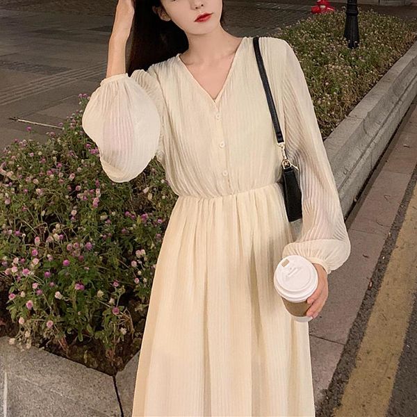 casual dresses women dress for girls long-sleeve fashion gentle pleated chiffon fairy autumn retro temperament korean skirt, Black;gray
casual dresses women dress for girls long-sleeve fashion gentle pleated chiffon fairy autumn retro temperament korean skirt, Black;gray