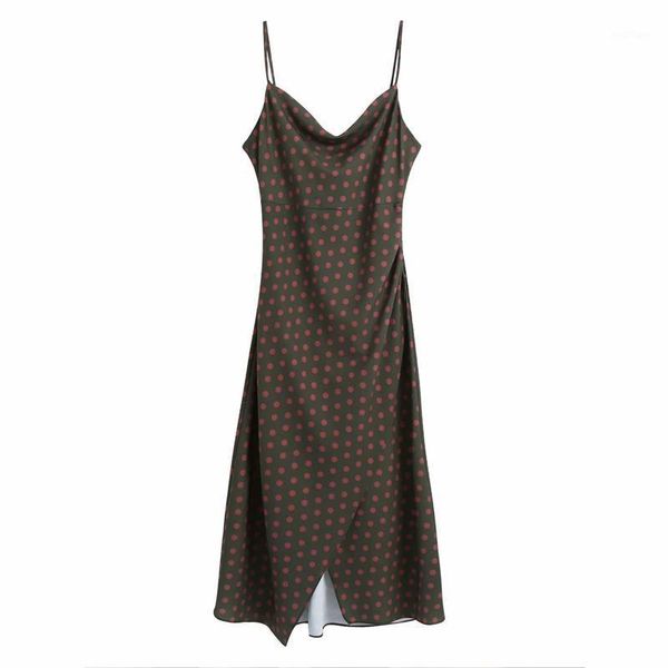 women summer vintage dot dress 2021 sleeveless spaghetti strap split mid-calf female elegant party dresses vestidos bb2964 casual, Black;gray
women summer vintage dot dress 2021 sleeveless spaghetti strap split mid-calf female elegant party dresses vestidos bb2964 casual, Black;gray