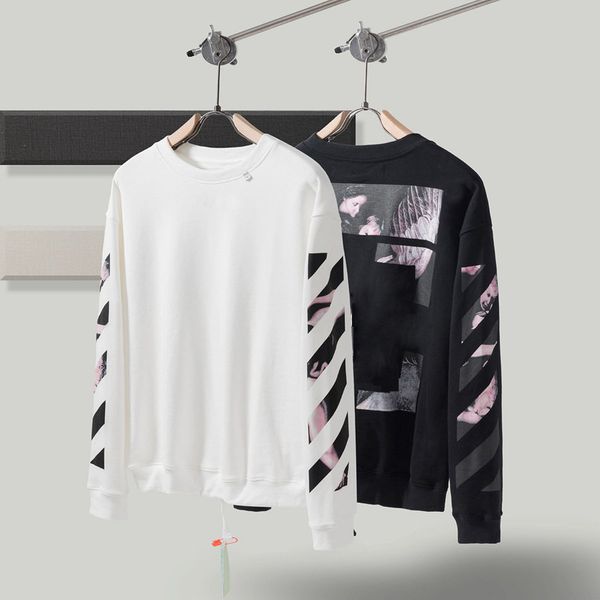 long sleeves sweatshirt ow black with arrows mans womans oversized off clothing couple style white high quality
long sleeves sweatshirt ow black with arrows mans womans oversized off clothing couple style white high quality